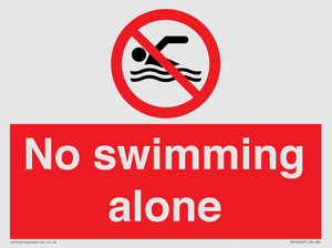 No swimming alone